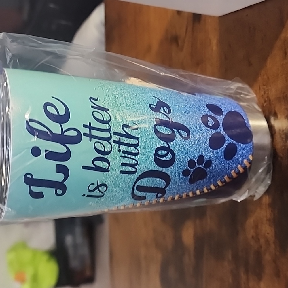 Dog Footprints Tumbler 20oz Firm Price 15$